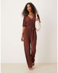Vila - – plissierter jumpsuit - Lyst
