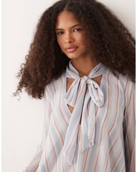 Mango - – langärmlige, fließende bluse - Lyst