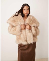 Glamorous - Faux Fur Coat - Lyst