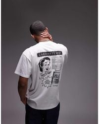 Carhartt - Camiseta Blanca Con Estampado Gráfico Catalogue De - Lyst