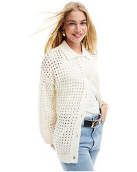 ASOS - Knitted Shirt With Collar - Lyst