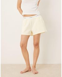 Calvin Klein - Logo Waistband Jersey Shorts Co-Ord - Lyst