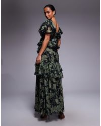 adrianna papell navy lace dress Adrianna Papell Navy Blue Cap Sleeve Lace Dress, 6 – Second Serve Resale main image 0