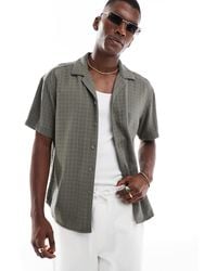 Only & Sons - Short Sleeve Linen Textured Shirt - Lyst