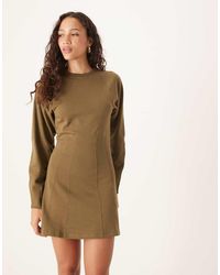 ASOS - Seam Detail Mini Sweat Dress - Lyst