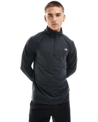 New Balance - Gorro Con Cremallera Corta Y Diseño De Hilos Mezclados De - Lyst