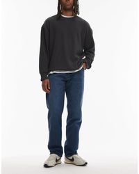 Wrangler - Frontier - jean droit décontracté - bleu foncé délavé - Lyst