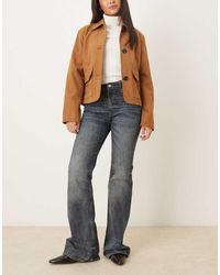 Mango - Luna 100% Cotton Slim Flared Jean - Lyst