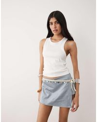 Motel - Osiel Shell Detail Skort - Lyst