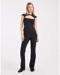 Collusion - Tailored Pinstripe Buckle Trouser Co-Ord - Lyst