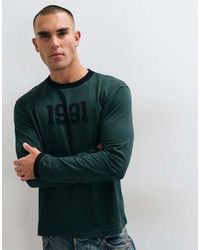 ASOS - Relaxed Long Sleeve Ringer T-Shirt With Number Graphic - Lyst