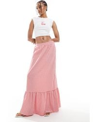 Vero Moda - Tie Hem Maxi Skirt - Lyst
