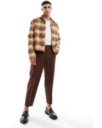ASOS - Camicia Giacca Effetto Lana A Quadri - Lyst