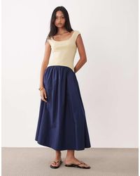ASOS - Sleeveless Scoop Neck Hybrid Maxi Dress - Lyst