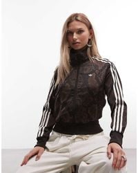 adidas Originals - Firebird Satin Track Top - Lyst