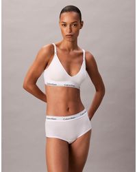 Calvin Klein - Icon Cotton Modal Maternity Lightly Lined Triangle Bralette - Lyst