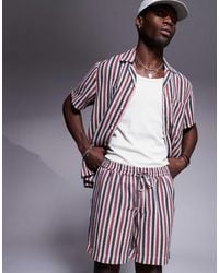 South Beach - Stripe Knit Beach Short Co-ord - Lyst