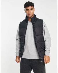 Nicce London Synthetic Puffer Gilet In 