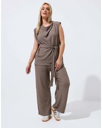 Yours Clothing - Textured Sleeveless Top - Lyst
