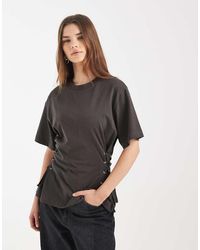 ASOS - Cinch Tie-side T-shirt - Lyst