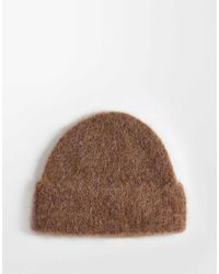 ASOS - Knitted Alpaca Wool Mix Beanie - Lyst