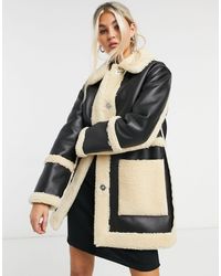 TOPSHOP Omkeerbaar Teddy Jack - Zwart