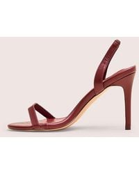 Public Desire - Barely Wide Fit Pu Round Toe Slingback Stiletto Heels - Lyst