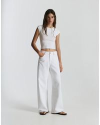 Pull&Bear - Mid-Waist Baggy Jeans - Lyst