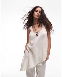Mango - Top Morbido Al Tatto Con Fondo Asimmetrico - Lyst