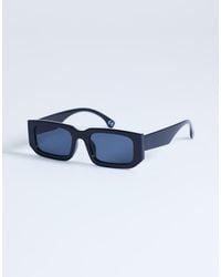 TOPSHOP - Milan Rectangle Sunglasses - Lyst