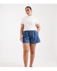 ASOS - Asos Design Curve Denim Pull On Short - Lyst
