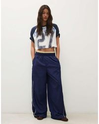 Bershka - Technical Parachute Trousers - Lyst