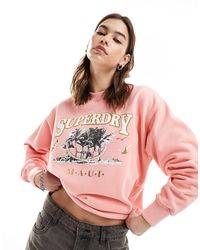 Superdry - – travel – locker geschnittenes sweatshirt - Lyst