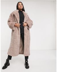 ASOS Abrigo largo - Morado