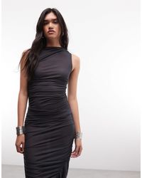 Weekday - Co-ord Semi Sheer High Neck Gathered Tank Top - Lyst