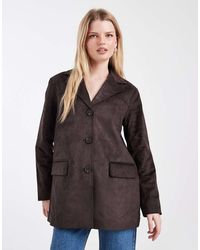 ONLY - Blazer Van Imitatiesuède - Lyst