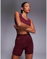 PUMA - Leggings Cortos De 5" Básicos Tad Essential Hw De -Rojo - Lyst