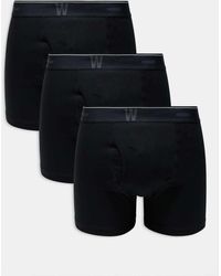 Weekday - Set Van 3 Boxershorts Met Logo-Tailleband - Lyst