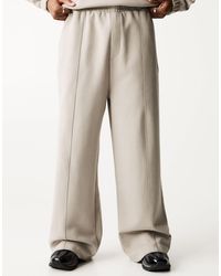 Pull&Bear - Wide Leg Tailored Trousers - Lyst