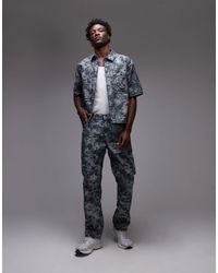 TRUE RELIGION - Bobby Jacquard Super T Flap Pocket Detail Jeans Co-Ord - Lyst