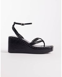 ASOS - Thalia Barely There Toe Thong Wedges - Lyst