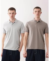 ASOS - – 2er-pack basic-polohemden aus pikee - Lyst