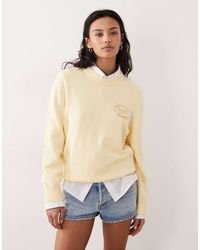 GANT - Small Vintage Logo Crew Neck Sweatshirt - Lyst