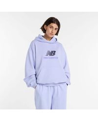 New Balance - Athletics French Terry Logo Hoodie - Lyst