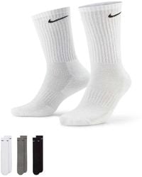 Nike - Everyday Cushioned 3 Pack Crew Sock - Lyst