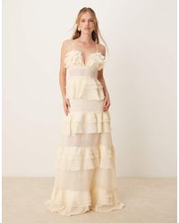 True Decadence - V Neck Midi Dress - Lyst