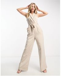 Forever New - Sleeveless Jumpsuit With Belt - Lyst