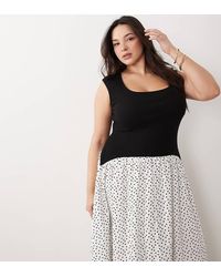 ASOS - Asos Design Curve Sleeveless Scoop Neck Hybrid Maxi Dress - Lyst