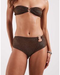 Motel - Co-Ord Avi Spiral Bead High Waisted Bikini Bottoms - Lyst