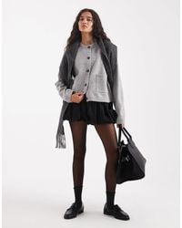 ONLY - Front Pocket Crew Neck Cardigan - Lyst